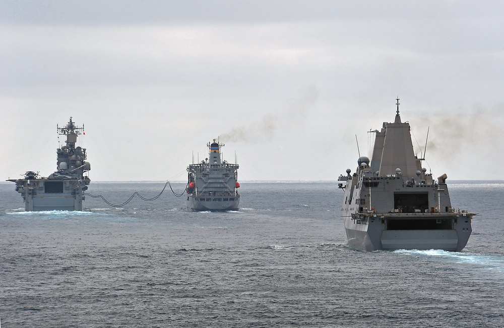 Replenishment at sea with USNS Henry J. Kaiser