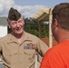 Home dedication and flag-pole ceremony for Sgt. Maj. Mackey