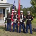 Home dedication and flagpole ceremony for Sgt.Maj. Mackey