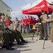 Home dedication and flagpole ceremony for Sgt.Maj. Mackey