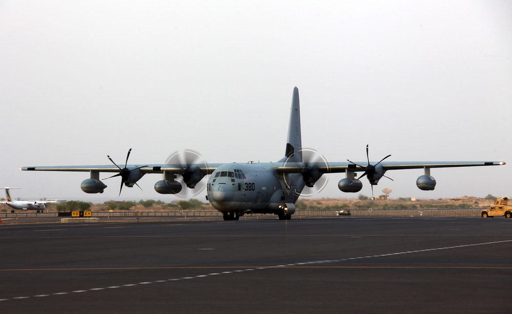 24th MEU Deployment 2012: KC-130 arrives in Djibouti