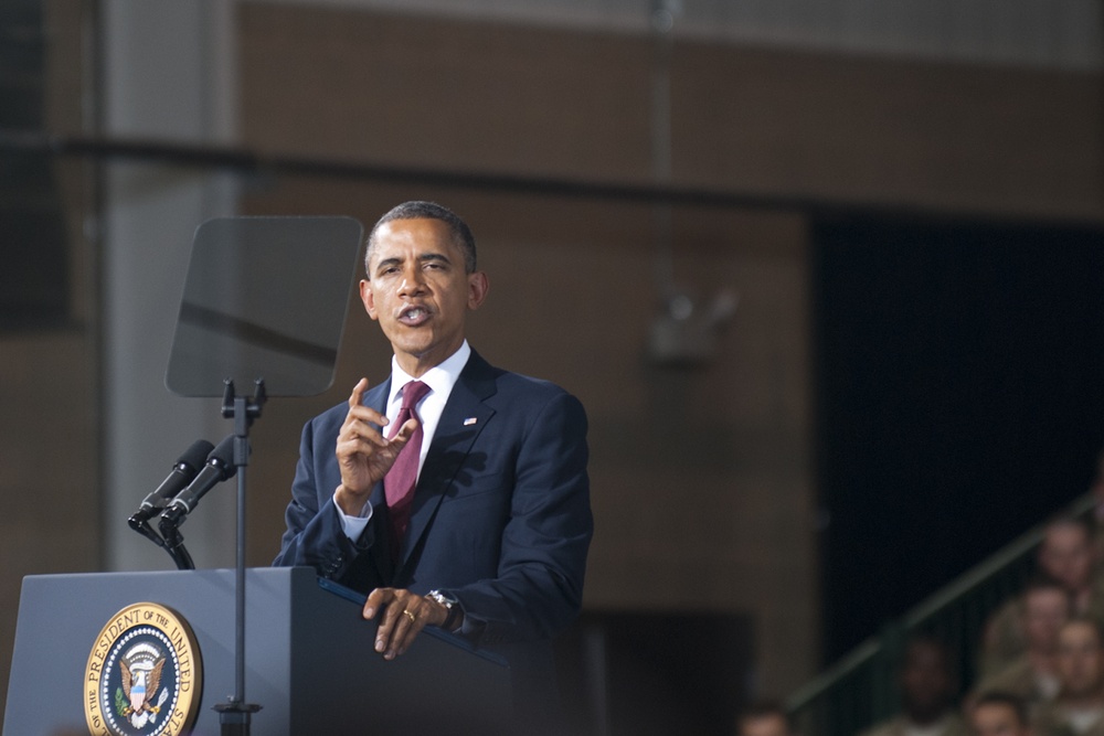 President Obama speaks at Fort Bliss