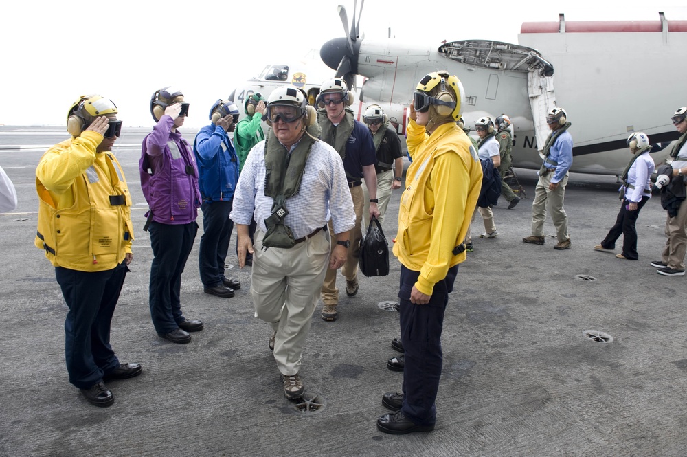 Army Under Secretary embarks to help inter-Service cooperation on USS Truman