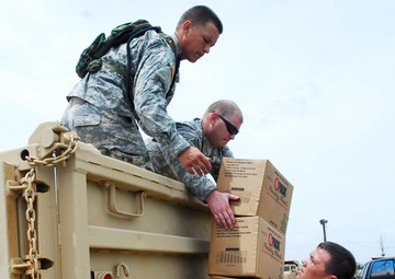 Louisiana NAtional Guard Support citizens of Louisiana after Hurricane Isaac