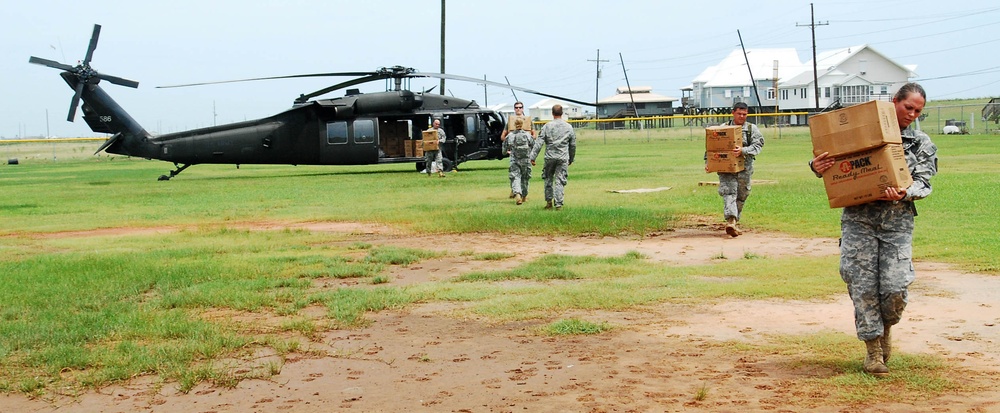 Guardsmen support Grand Isle after Hurricane Isaac