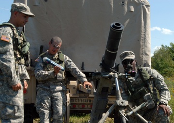 Mortar crews test new equipment