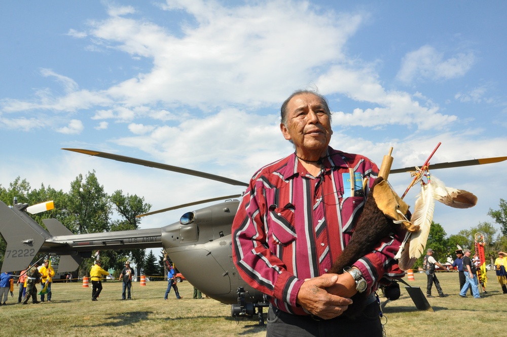 North Dakota National Guard, Tribal Nations dedicate new Lakota helicopter