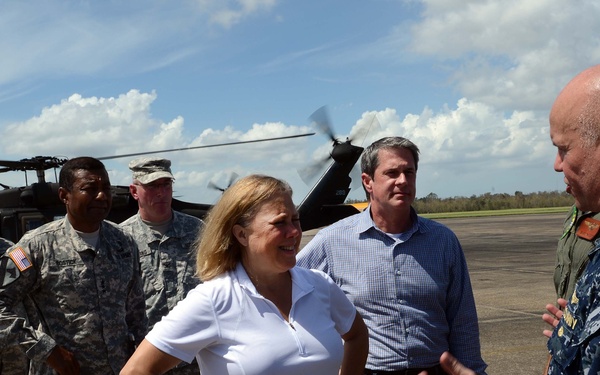 Meeting after Hurricane Isaac hit the local area