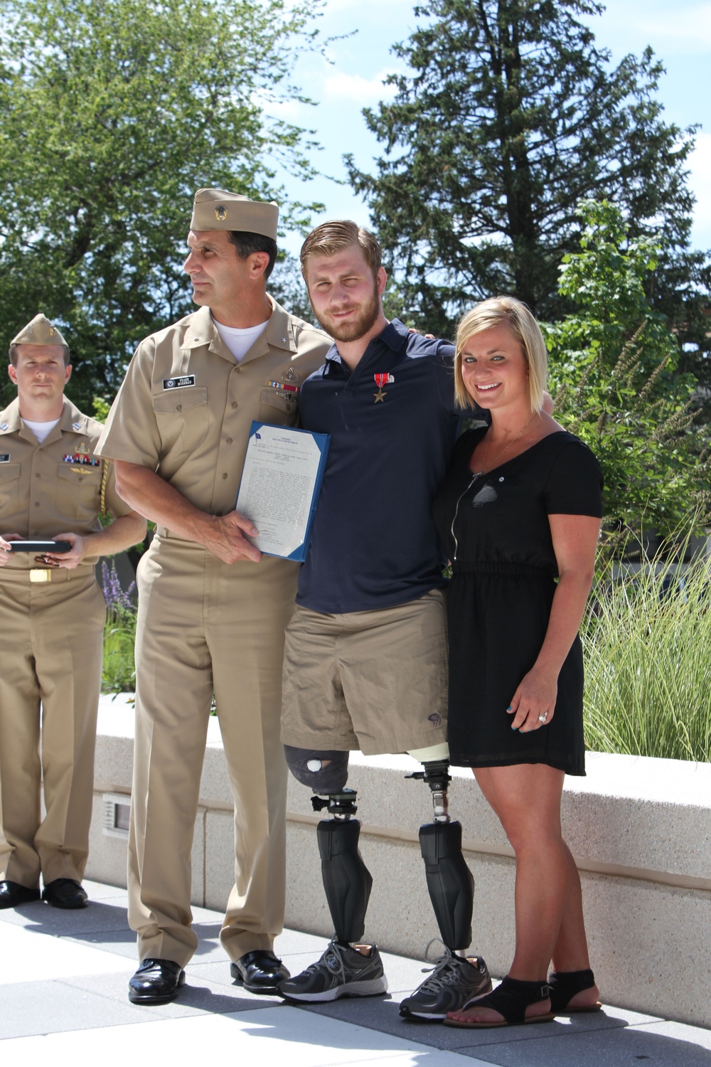 Bronze Star medal awarded to quadruple amputee sailor