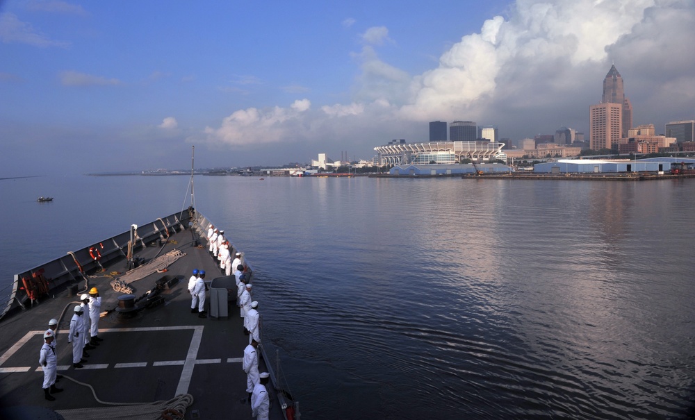 USS DeWert in Cleveland