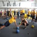 P90X creator works out with USS San Diego sailors