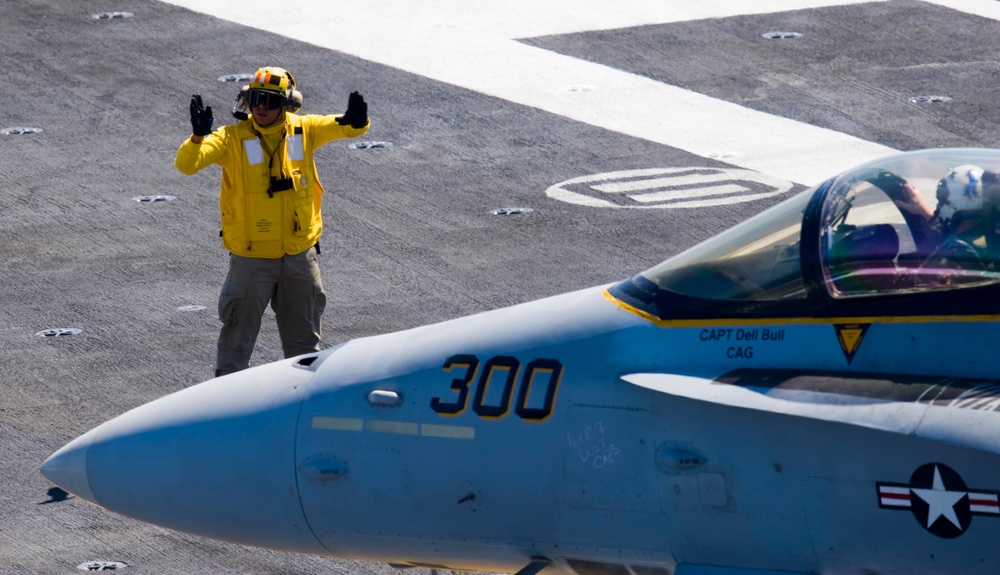 USS John C. Stennis sailors at work