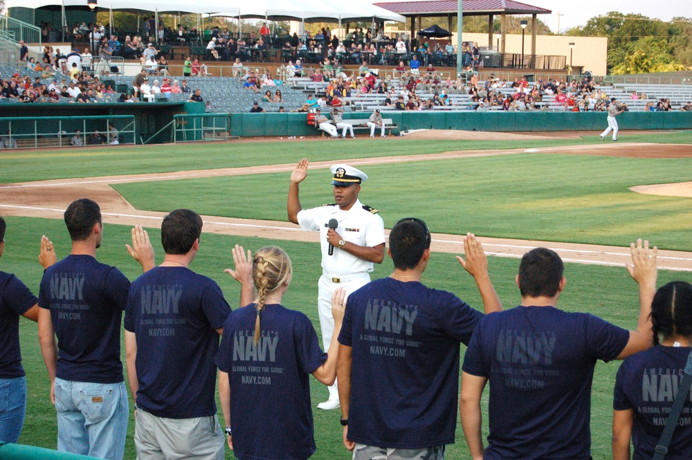 DVIDS - Images - Crowd Stands for the National Anthem at the Military  Appreciation Week Corpus Christi Hooks Baseball Game [Image 1 of 8]