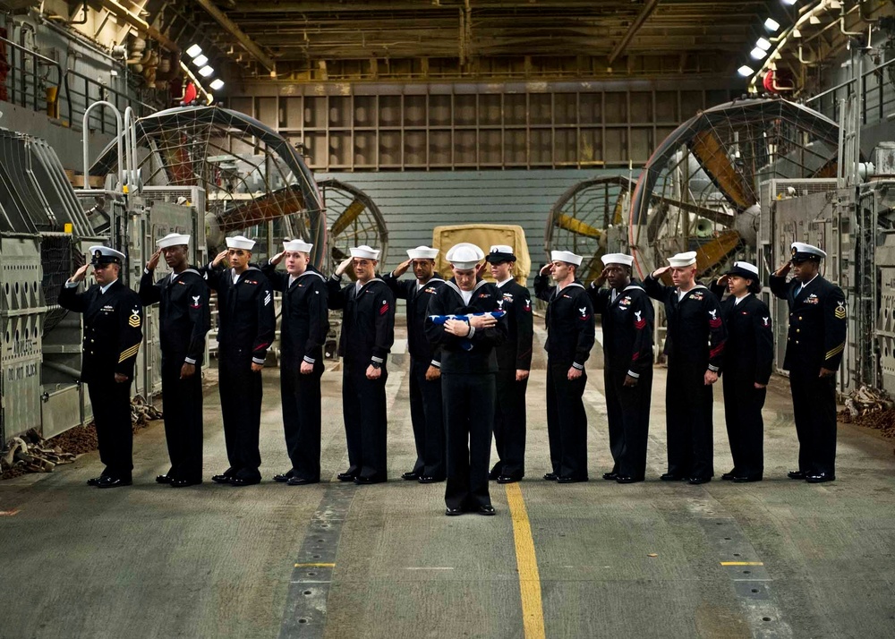 Final salute ceremony