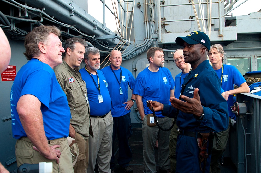 USS Enterprise sailor gives tour