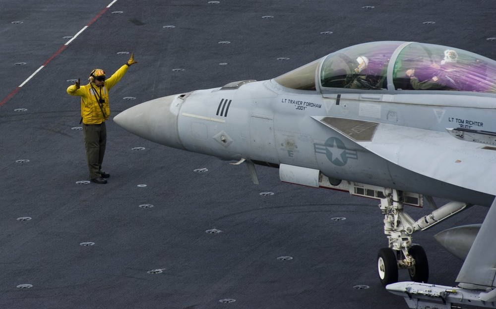 F/A-18F Super Hornet aboard USS John C. Stennis