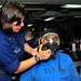 Sailor conducts a suction test