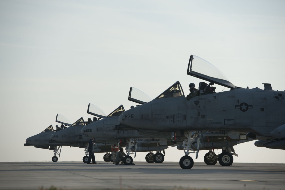 A-10s take off for NATO exercise
