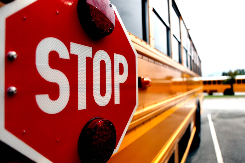 Stopping for school buses in required