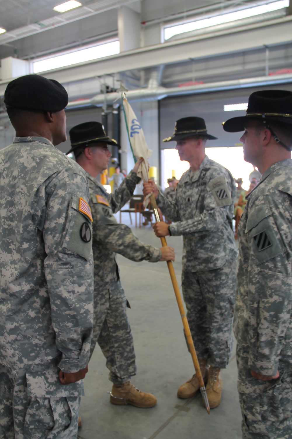 Capt. Grady Hutchins, a native of Erwin, Tenn., relinquishes command