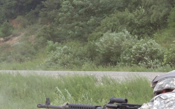 Alpha Distro Company, 70th BSB, 210th FiB, Conducts 240B Live Fire Range