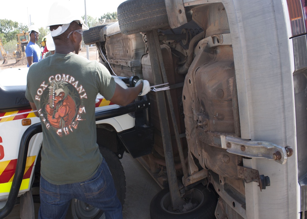 Corpsmen train with Australian responders