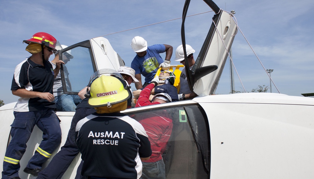 Corpsmen train with Australian responders