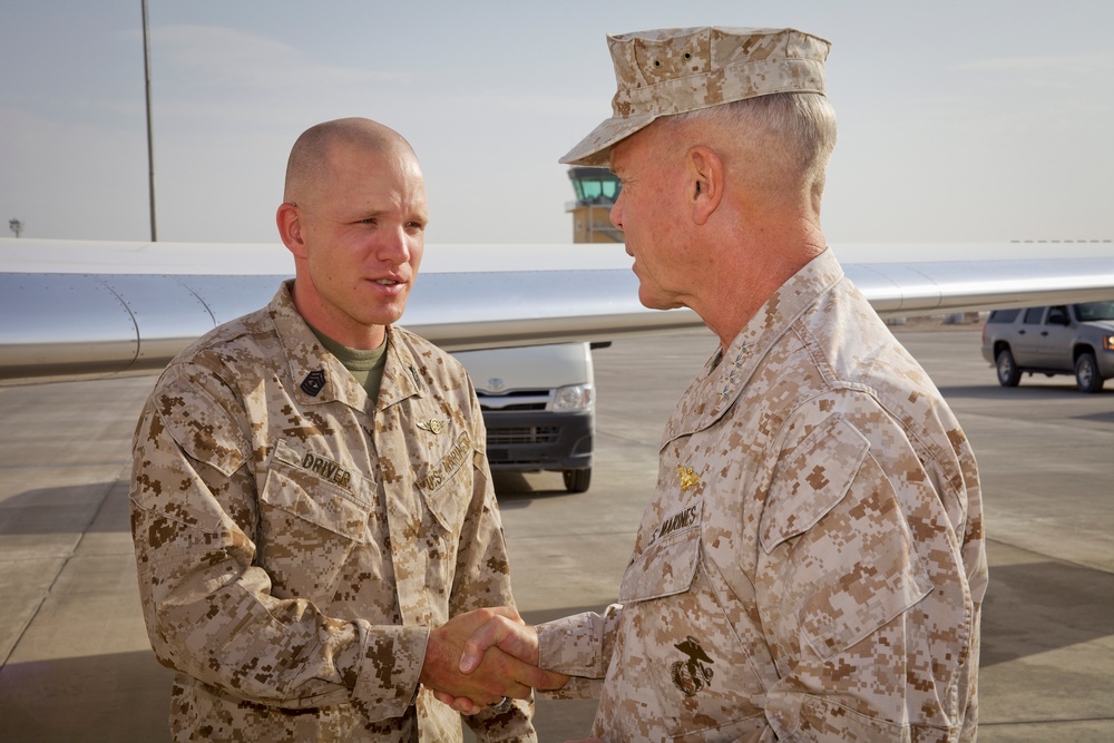 Gen. Amos visits Marines