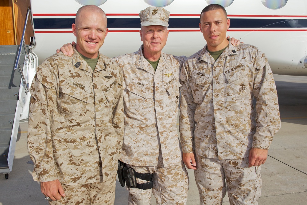 Gen. Amos visits Marines