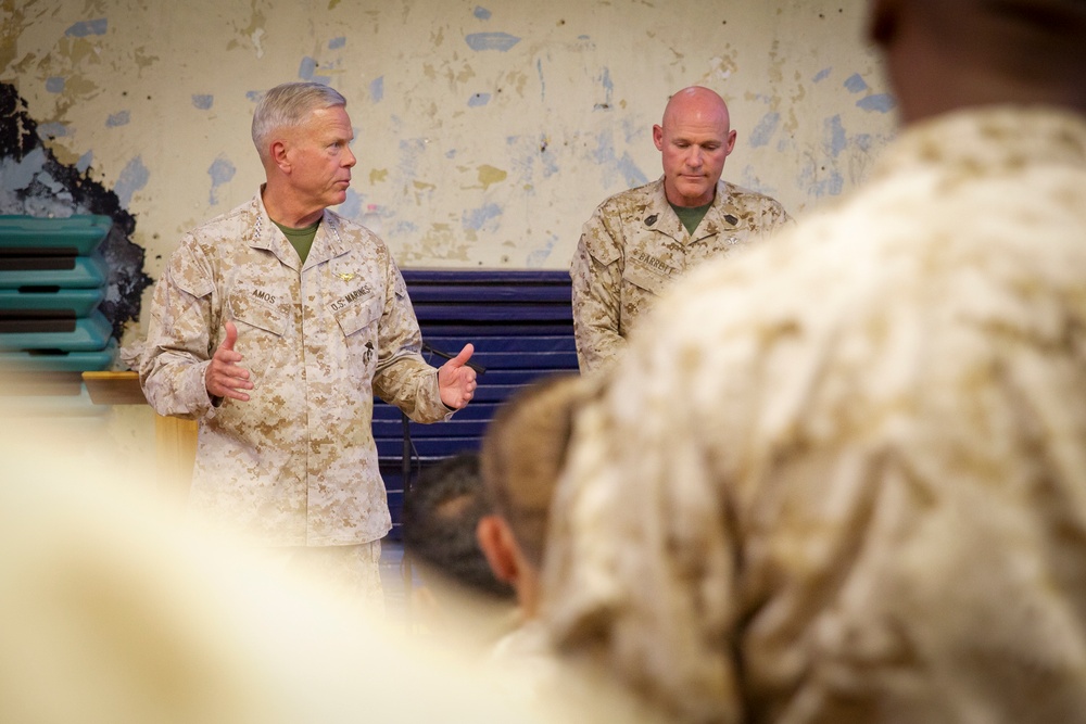 Gen. Amos visits Marines