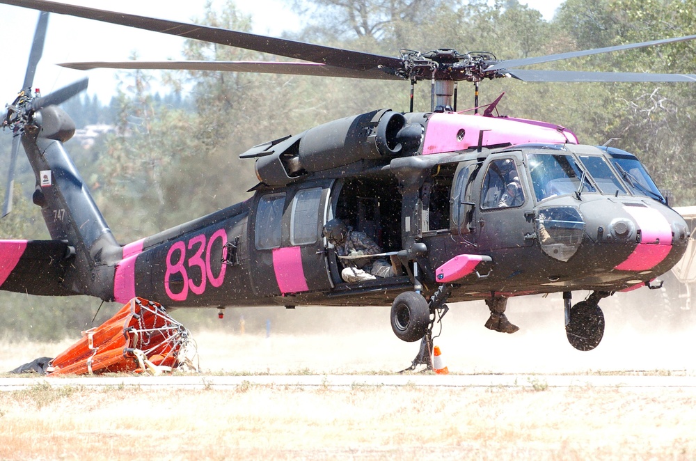 UH-60 Black Hawks painted pink
