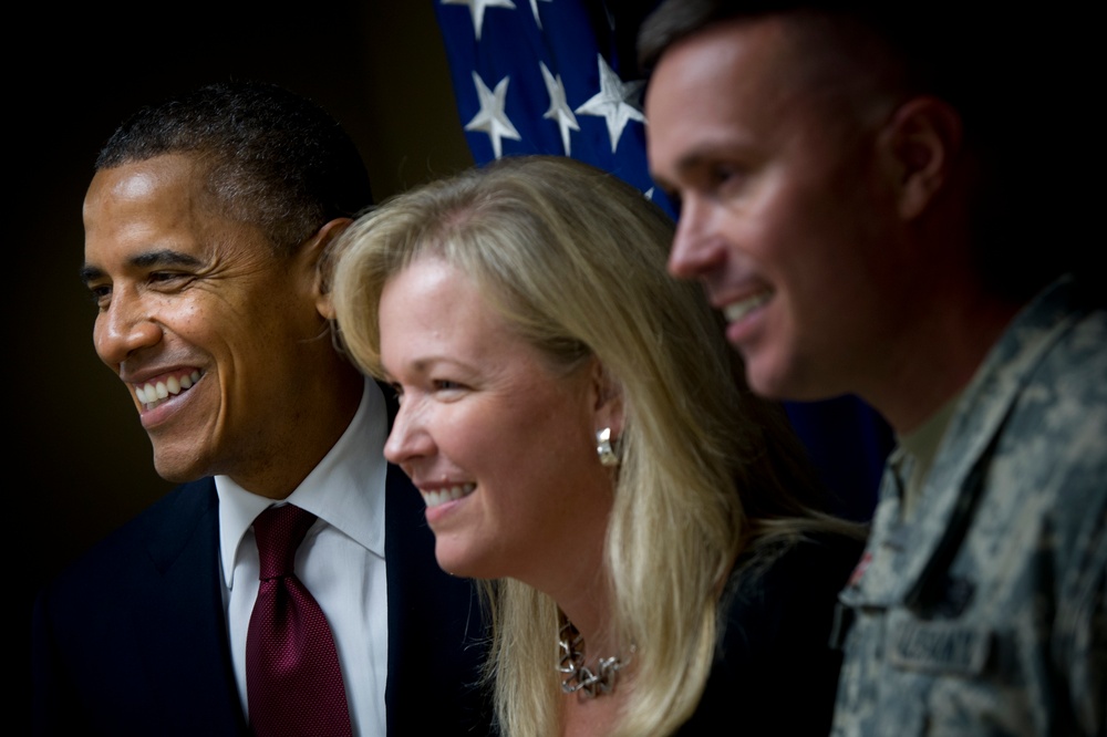 President Obama visits troops