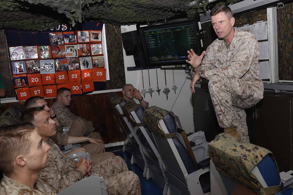 Visitors at sea: Thunderbolts meet Maj. Gen. Beydler