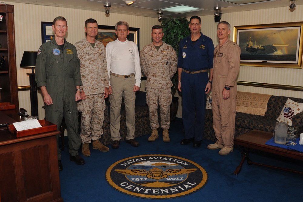 Visitors at sea: Thunderbolts meet Maj. Gen. Beydler