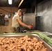 Soldiers prepare food