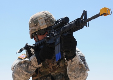 New York Army National Guard signal soldiers hone infantry skills in New Mexican desert
