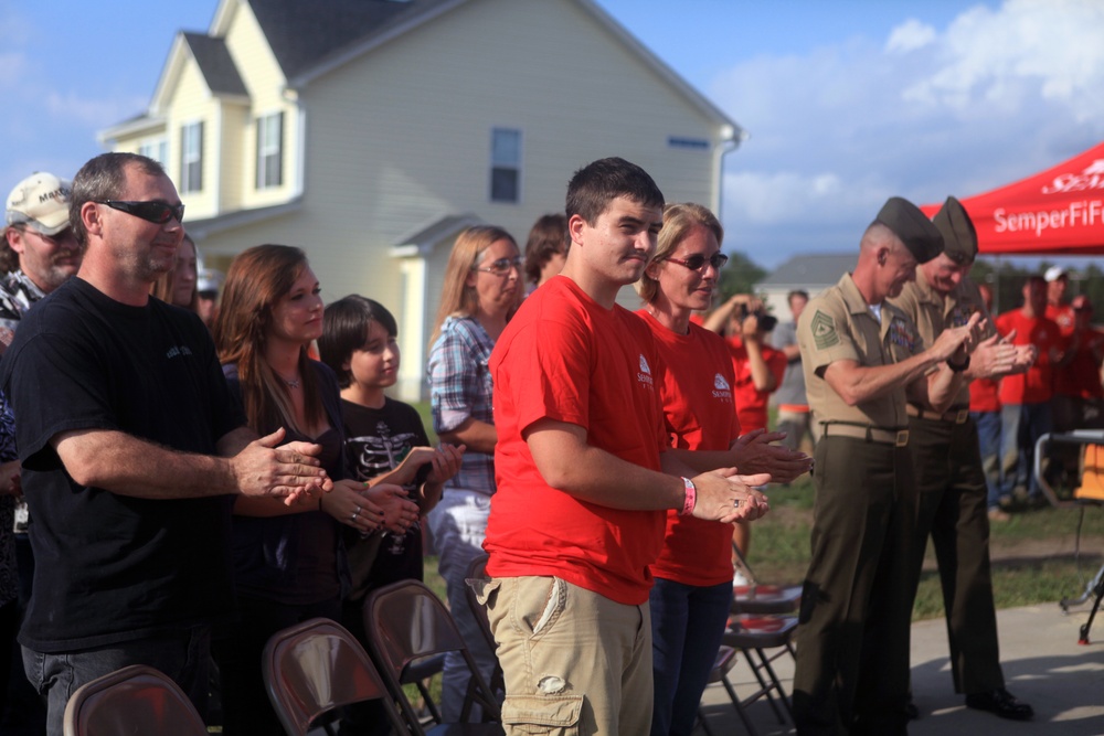 Sgt. Maj. Mackey hosts flagpole dedication