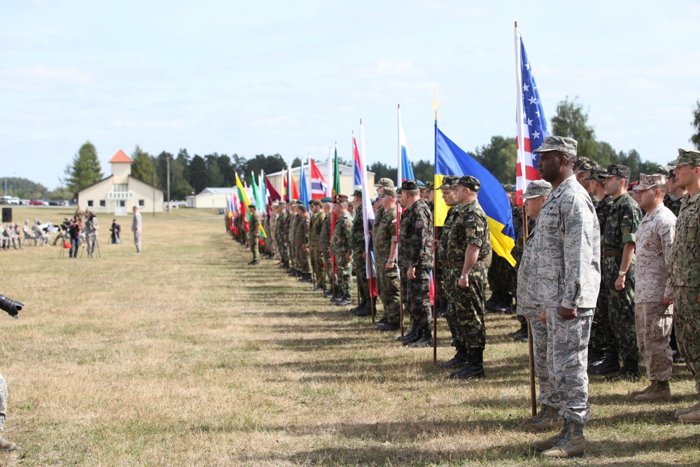 Opening ceremony of Combined Endeavor 2012, US forces