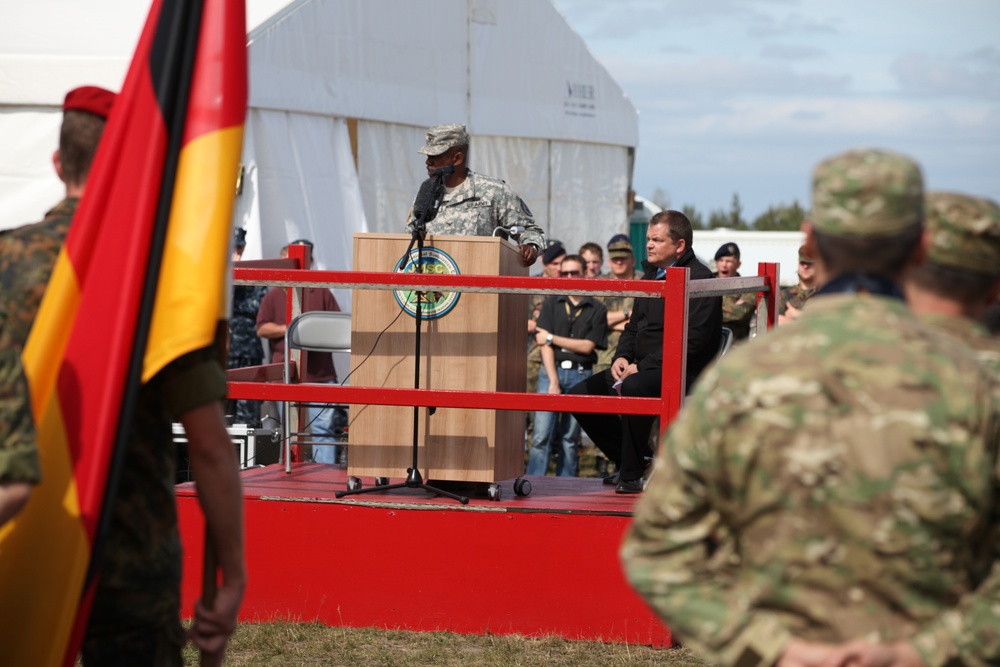 Opening ceremony of Combined Endeavor 2012, US forces