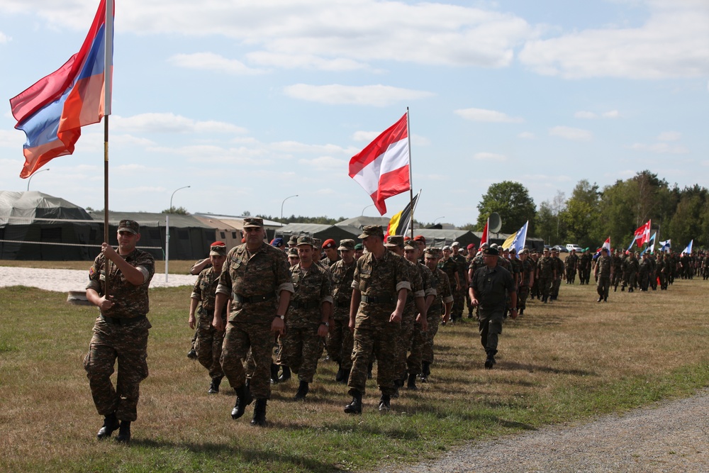 Opening ceremony of Combined Endeavor 2012, US forces