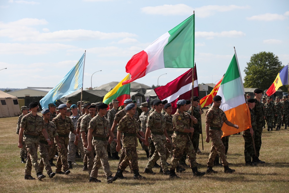 Opening ceremony of Combined Endeavor 2012, US forces