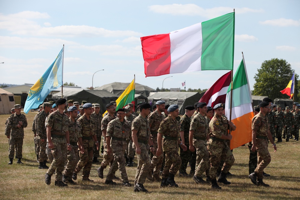 Opening ceremony of Combined Endeavor 2012, US forces