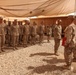 Re-enlistment ceremony on Forward Operating Base Geronimo