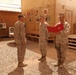 Re-enlistment ceremony on Forward Operating Base Geronimo