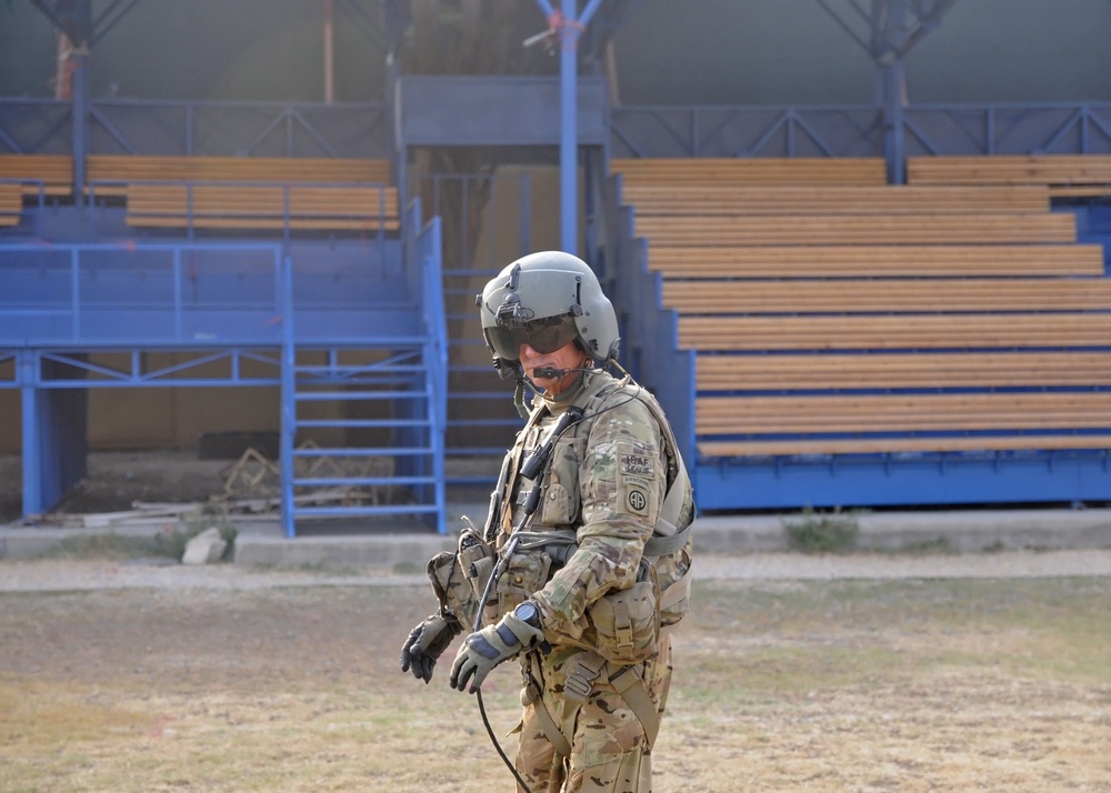 Command sergeant major leads from the door Gunner's seat