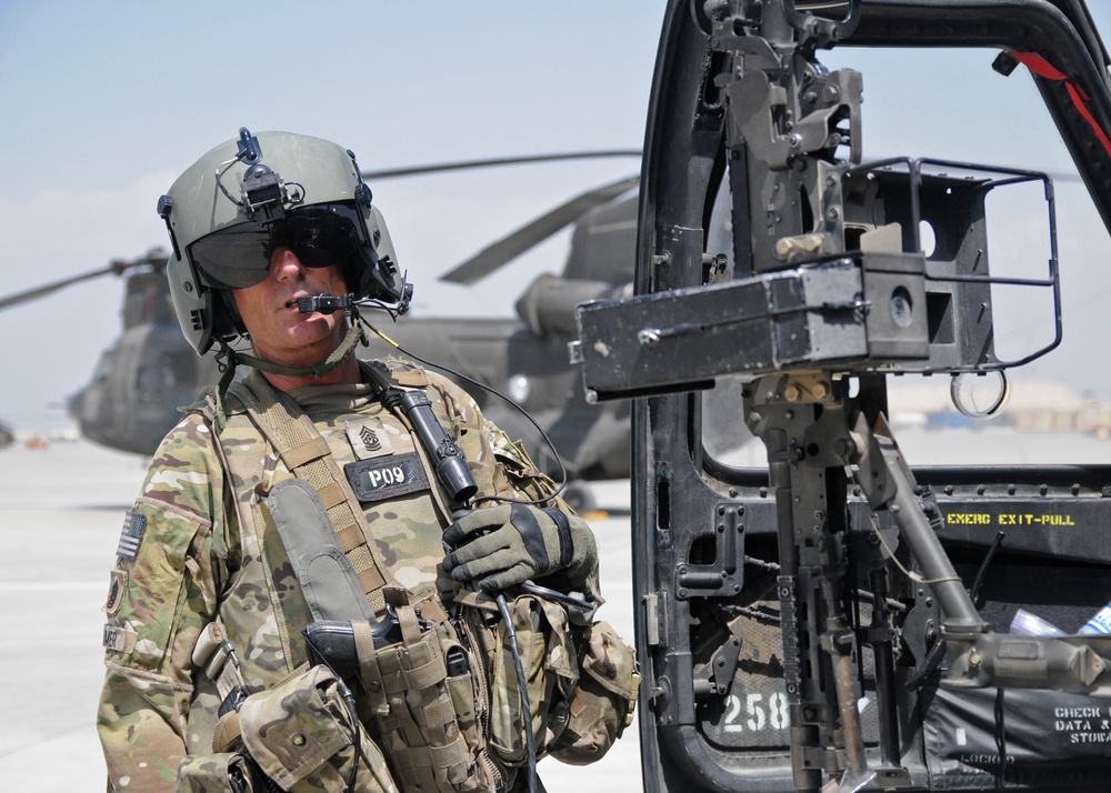 Command sergeant major leads from the door Gunner's seat