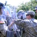 Keeping the peace: Soldiers prepare to help quell violent crowds