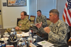 United Kingdom general officer visits TRADOC deputy commanding general