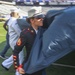 Marines unfurl flag at New York Giants opening game