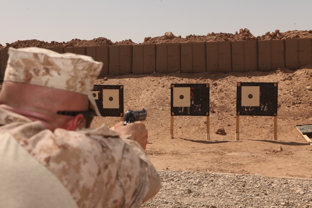 Qualifying pistol range